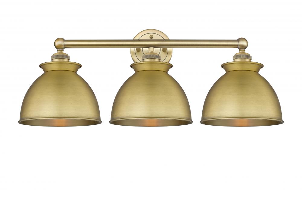 Adirondack - 3 Light - 26 inch - Brushed Brass - Bath Vanity Light