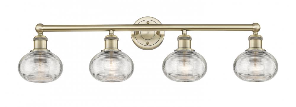 Ithaca - 4 Light - 33 inch - Antique Brass - Bath Vanity Light