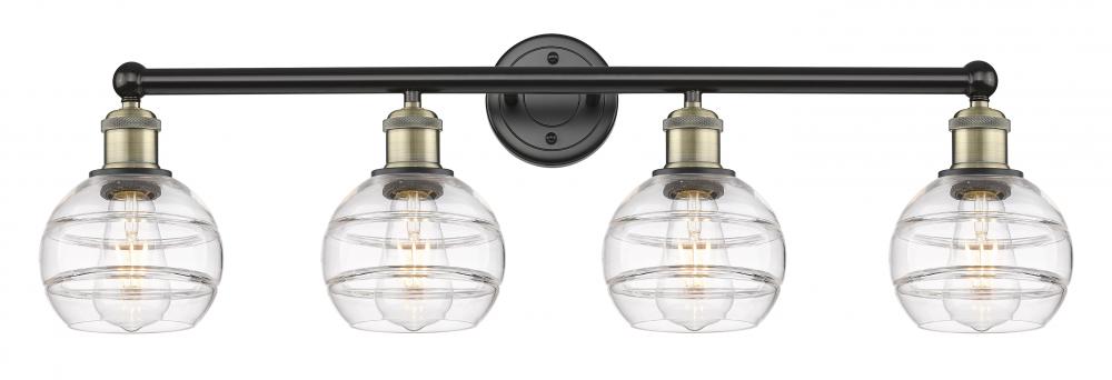 Rochester - 4 Light - 33 inch - Black Antique Brass - Bath Vanity Light