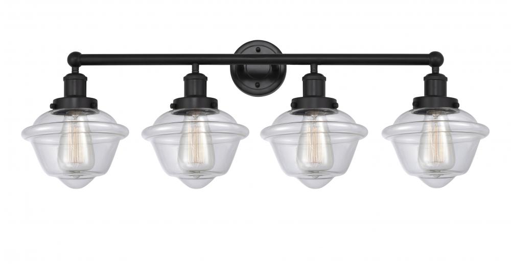 Oxford - 4 Light - 34 inch - Matte Black - Bath Vanity Light