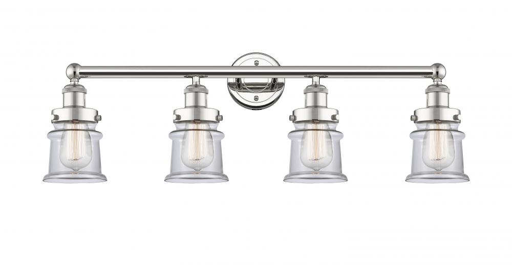 Canton - 4 Light - 32 inch - Polished Nickel - Bath Vanity Light