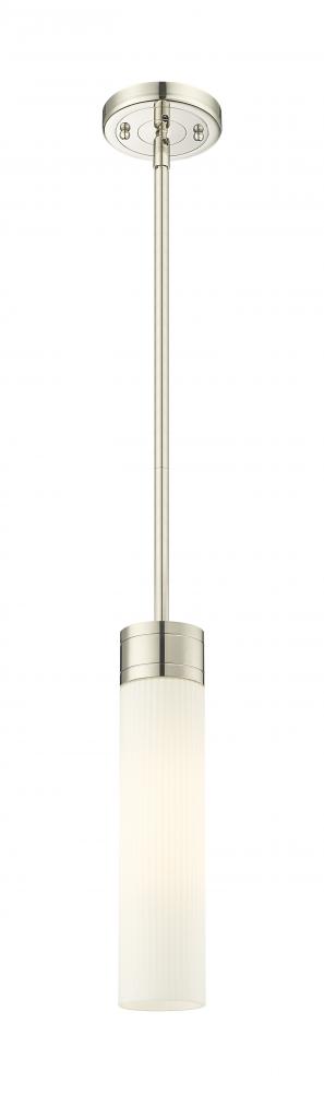 Boreas - 1 Light - 3 inch - Polished Nickel - Stem Hung - Mini Pendant