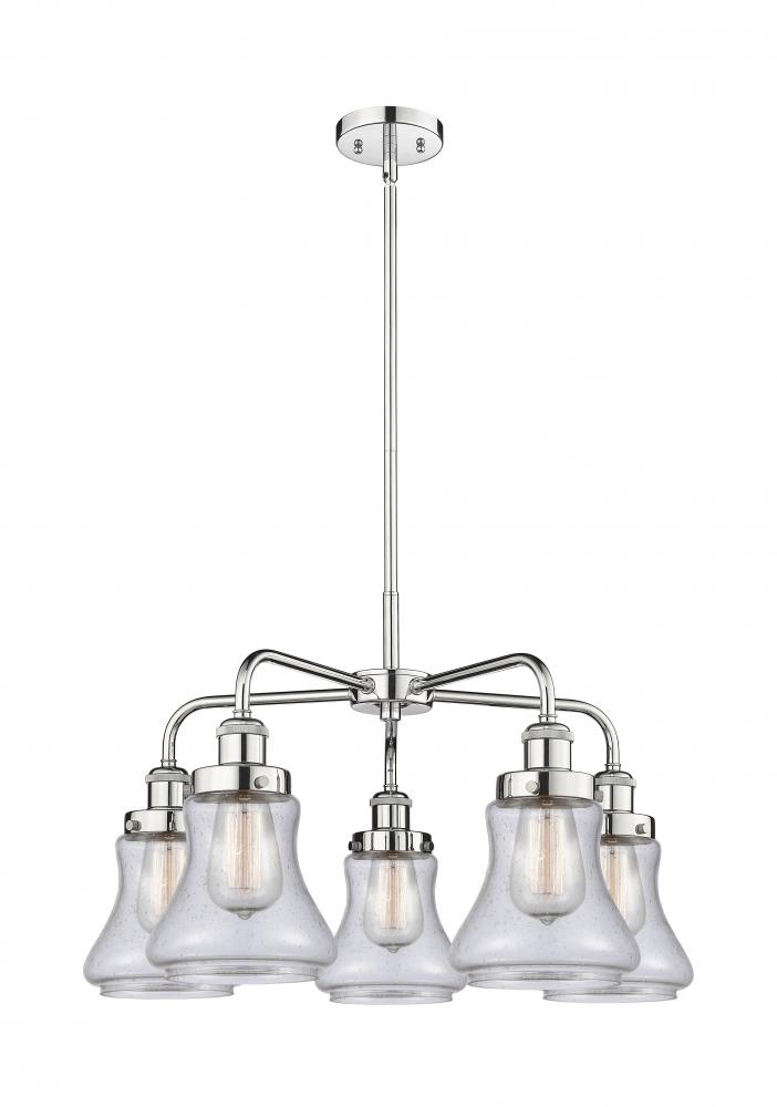 Bellmont - 5 Light - 25 inch - Polished Chrome - Chandelier