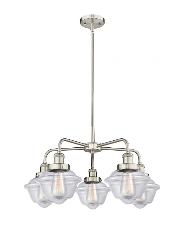 Oxford - 5 Light - 26 inch - Satin Nickel - Chandelier