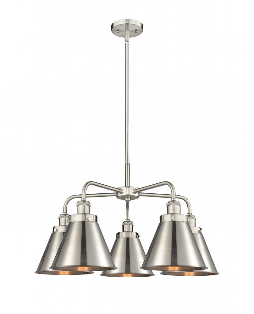 Appalachian - 5 Light - 27 inch - Satin Nickel - Chandelier