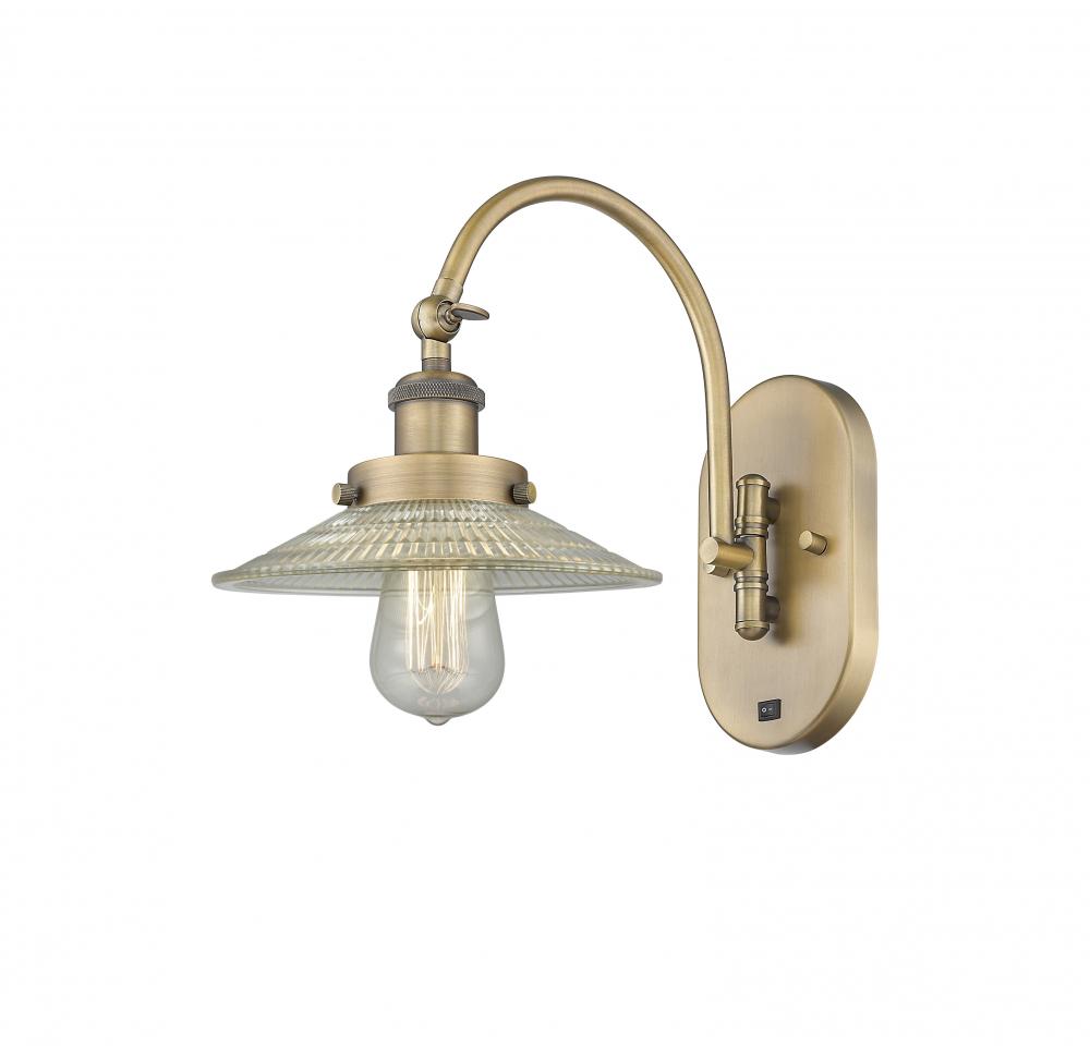 Halophane - 1 Light - 9 inch - Brushed Brass - Sconce