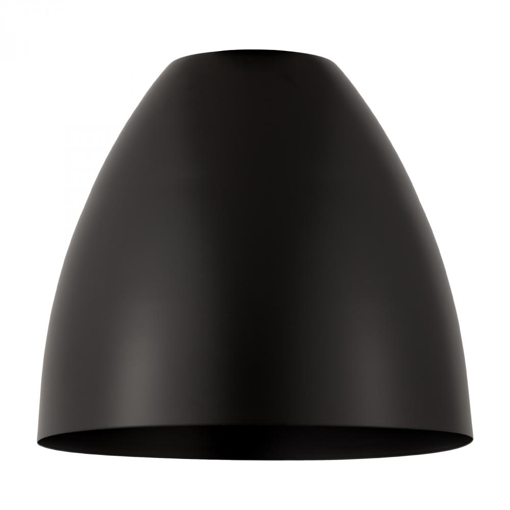 Metal Bristol Light 9 inch Matte Black Metal Shade