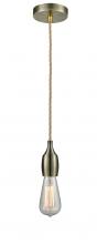 Innovations Lighting 100AB-10RE-3AB - Chelsea - 1 Light - 2 inch - Antique Brass - Cord hung - Mini Pendant