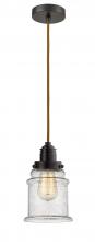 Innovations Lighting 100OB-10CR-2H-OB-G184 - Winchester - 1 Light - 8 inch - Oil Rubbed Bronze - Cord hung - Mini Pendant