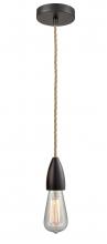 Innovations Lighting 100OB-10RE-4OB - Fairchild - 1 Light - 2 inch - Oil Rubbed Bronze - Cord hung - Mini Pendant