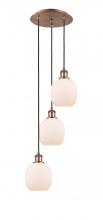 Innovations Lighting 113B-3P-AC-G101 - Belfast - 3 Light - 13 inch - Antique Copper - Cord Hung - Multi Pendant