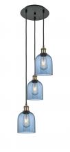 Innovations Lighting 113B-3P-BAB-G558-6BL - Bella - 3 Light - 12 inch - Black Antique Brass - Cord Hung - Multi Pendant