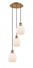 Innovations Lighting 113B-3P-BB-G101 - Belfast - 3 Light - 13 inch - Brushed Brass - Cord Hung - Multi Pendant