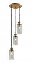 Innovations Lighting 113B-3P-BB-G434-7SM - Crown Point - 3 Light - 13 inch - Brushed Brass - Multi Pendant