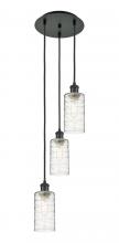 Innovations Lighting 113B-3P-BK-G434-7DE - Crown Point - 3 Light - 13 inch - Matte Black - Multi Pendant