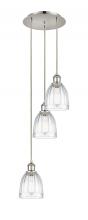 Innovations Lighting 113B-3P-PN-G442 - Brookfield - 3 Light - 12 inch - Polished Nickel - Cord Hung - Multi Pendant