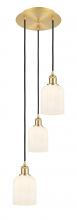 Innovations Lighting 113B-3P-SG-G559-5GWH - Bridal Veil - 3 Light - 12 inch - Satin Gold - Cord Hung - Multi Pendant