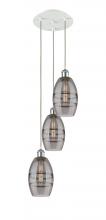 Innovations Lighting 113B-3P-WPC-G557-6SM - Vaz - 3 Light - 12 inch - White Polished Chrome - Cord Hung - Multi Pendant