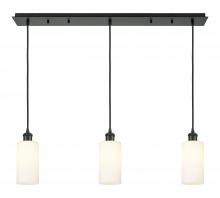 Innovations Lighting 123B-3P-BK-G434-7WH - Crown Point - 3 Light - 37 inch - Matte Black - Linear Pendant