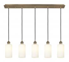 Innovations Lighting 125B-5P-BB-G434-7WH - Crown Point - 5 Light - 37 inch - Brushed Brass - Linear Pendant