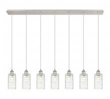 Innovations Lighting 127B-7P-PN-G434-7DE - Crown Point - 7 Light - 49 inch - Polished Nickel - Linear Pendant