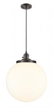 Innovations Lighting 201CSW-OB-G201-14 - Beacon - 1 Light - 14 inch - Oil Rubbed Bronze - Cord hung - Mini Pendant