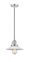 Innovations Lighting 201CSW-PN-G1 - Halophane - 1 Light - 9 inch - Polished Nickel - Cord hung - Mini Pendant