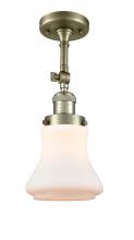 Innovations Lighting 201F-AB-G191 - Bellmont - 1 Light - 6 inch - Antique Brass - Semi-Flush Mount