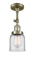 Innovations Lighting 201F-AB-G52-LED - Bell - 1 Light - 5 inch - Antique Brass - Semi-Flush Mount