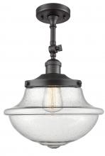  201F-OB-G544 - Oxford - 1 Light - 12 inch - Oil Rubbed Bronze - Semi-Flush Mount