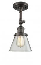 Innovations Lighting 201F-OB-G62 - Cone - 1 Light - 6 inch - Oil Rubbed Bronze - Semi-Flush Mount