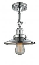 Innovations Lighting 201F-PC-M7 - Railroad - 1 Light - 8 inch - Polished Chrome - Semi-Flush Mount