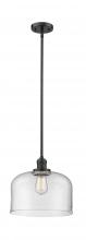 Innovations Lighting 201S-OB-G72-L - Bell - 1 Light - 12 inch - Oil Rubbed Bronze - Stem Hung - Mini Pendant