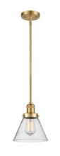 Innovations Lighting 201S-SG-G44 - Cone - 1 Light - 8 inch - Satin Gold - Stem Hung - Mini Pendant