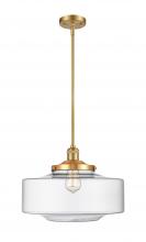 Innovations Lighting 201S-SG-G692-16 - Bridgeton - 1 Light - 12 inch - Satin Gold - Stem Hung - Mini Pendant