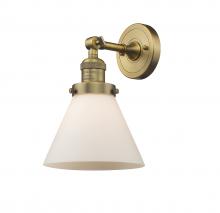  203-BB-G41 - Cone - 1 Light - 8 inch - Brushed Brass - Sconce