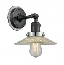  203BK-BPPC-HRPC-G2 - Halophane - 1 Light - 9 inch - Matte Black - Sconce