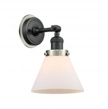 Innovations Lighting 203BK-BPSN-HRSN-G41 - Cone - 1 Light - 8 inch - Matte Black - Sconce