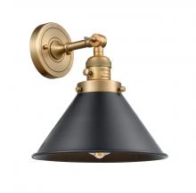  203SW-BB-M10-BK-LED - Briarcliff - 1 Light - 10 inch - Brushed Brass - Sconce