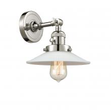 Innovations Lighting 203SW-PN-G1-LED - Halophane - 1 Light - 9 inch - Polished Nickel - Sconce