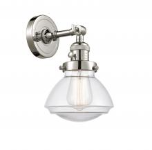  203SW-PN-G322 - Olean - 1 Light - 7 inch - Polished Nickel - Sconce