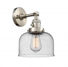 Innovations Lighting 203SW-SN-G74-LED - Bell - 1 Light - 8 inch - Brushed Satin Nickel - Sconce