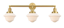  205-SG-G531 - Oxford - 3 Light - 34 inch - Satin Gold - Bath Vanity Light