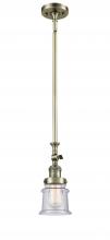  206-AB-G184S - Canton - 1 Light - 5 inch - Antique Brass - Stem Hung - Mini Pendant