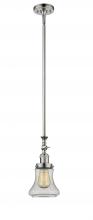  206-PN-G194 - Bellmont - 1 Light - 6 inch - Polished Nickel - Stem Hung - Mini Pendant