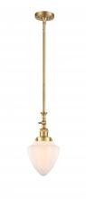 Innovations Lighting 206-SG-G661-7 - Bullet - 1 Light - 7 inch - Satin Gold - Stem Hung - Mini Pendant