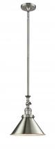 Innovations Lighting 206-SN-M10-SN - Briarcliff - 1 Light - 10 inch - Brushed Satin Nickel - Stem Hung - Mini Pendant