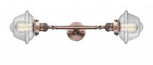 Innovations Lighting 208L-AC-G532 - Oxford - 2 Light - 8 inch - Antique Copper - Bath Vanity Light