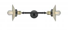  208L-BAB-G2 - Halophane - 2 Light - 9 inch - Black Antique Brass - Bath Vanity Light