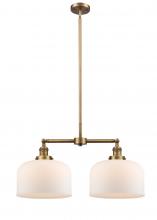 Innovations Lighting 209-BB-G71-L - Bell - 2 Light - 21 inch - Brushed Brass - Stem Hung - Island Light